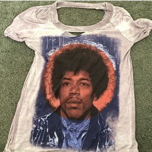 Distressed Jimi Hendrix Tee Size Small